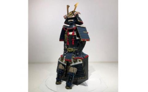 SS9-602 紺糸威大袖黒二枚胴具足