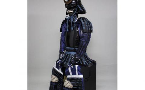 QS-701 紺糸威黒桶側二枚胴具足