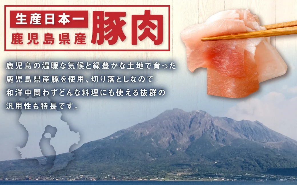 鹿児島県産 豚肉 切り落とし 合計4kg（500g×8パック）お肉 豚 肉 切り落とし肉 ASR-891-0 【2026年2月上旬以降順次発送予定】
