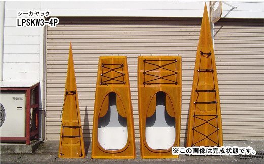 T-101 レーザーパズル シーカヤック 制作キット（二人乗り）LPSKW3-4P フルキット 組立式 カヤック