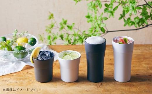 【京セラ】真空断熱タンブラー 420ml ＜ホワイト・ブラック＞ ペアセット （各1個） CERAMUG タンブラー 真空容器 保冷 保温 真空断熱 セラミック トラベルカップ KYOCERA BSR-625-3