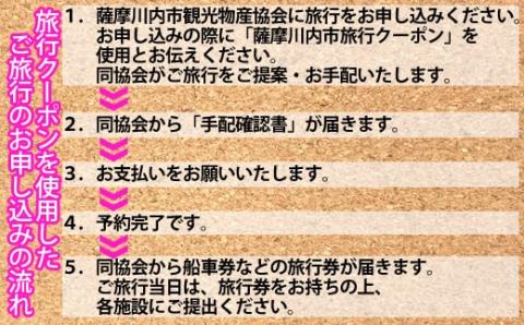 BS-020 薩摩川内市旅行クーポン券（6,000円相当）