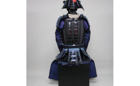 QS-701 紺糸威黒桶側二枚胴具足