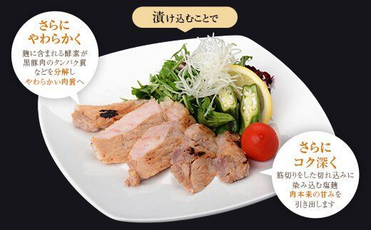 AS-2042 かごしま黒豚ロースの塩麹漬け5枚セット 薩摩八重ファーム 工房みかく亭