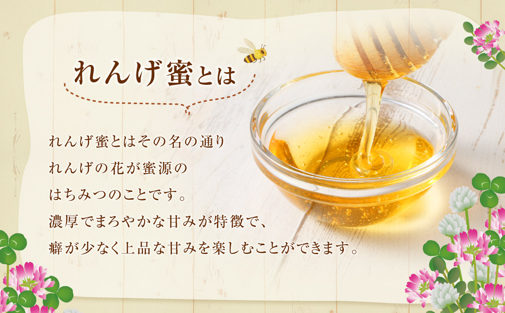 【純粋国産はちみつ】 【先行予約】鹿児島県産れんげ蜜300gと百花蜜600g 2本セット【2025年5月下旬以降発送】 上野養蜂えん AS-907