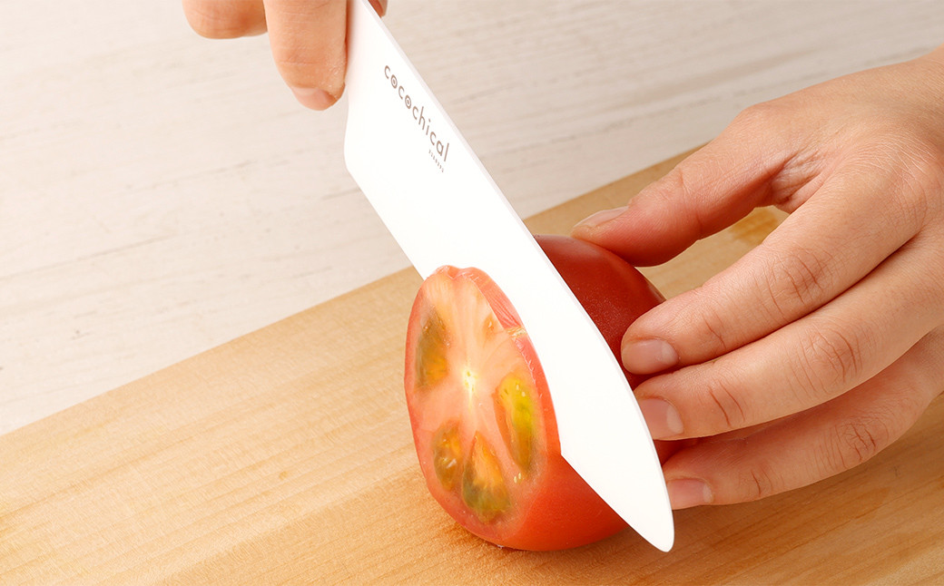 京セラ ココチカルシリーズ セラミックナイフ13cm ペティナイフ 白 日本製 包丁 BSR-546