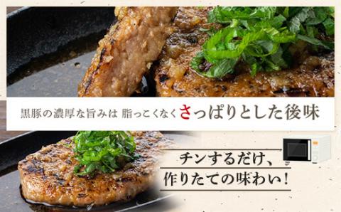 AS-2082 鹿児島県産黒豚ステーキハンバーグ5個入り