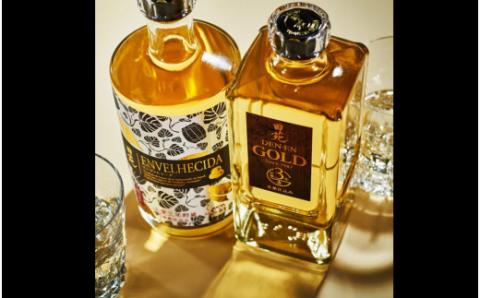 AS-527 田苑 ゴールド＆ENVELHECIDAセット 麦焼酎 芋焼酎 25度