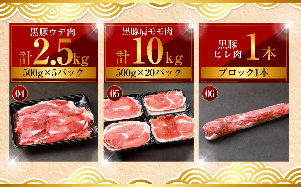 KSR-306-a 【一括配送】かごしま黒豚半頭 約22.5kg 生産者直送 薩摩八重ファーム 工房みかく亭