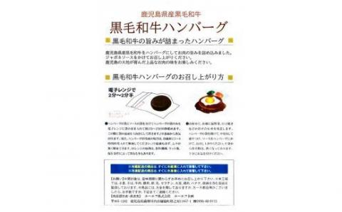 AS-2021 鹿児島県産 黒毛和牛ハンバーグ 計4個