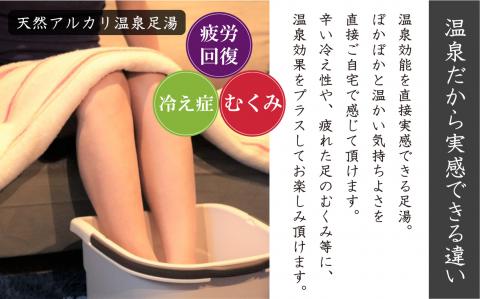 JS-206 ｢感動温泉水｣5L×4箱【12ｶ月定期便】自宅で簡単足湯 超軟水のｼﾘｶ水