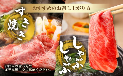 【特別企画】 鹿児島 黒牛 肩ロース スライス セット 計約600g （約300g×2パック） 牛肉 肉 すき焼き しゃぶしゃぶ 炒めもの 冷凍 【2027年4月下旬迄発送予定】_ss2432