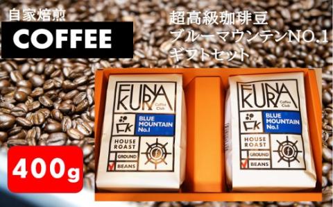 DS-505 超高級珈琲豆ブルーマウンテンNO.１ギフトセット（200gx2袋）