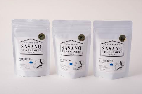 AS-122 有機桑茶 3種セット 茶寮ささの 笹野製茶