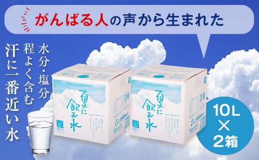 夏に飲む水 10L×2箱 こしき海洋深層水 AS-369 水 夏 熱中症対策 スポーツ 運動 ミネラルウォーター 糖分ゼロ 鹿児島 こしき海洋深層水株式会社
