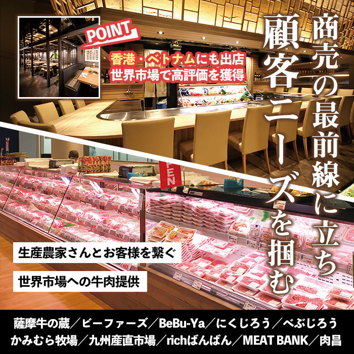 No.611 鹿児島県産黒毛和牛肩ローススライス(計600g・200g×3P)