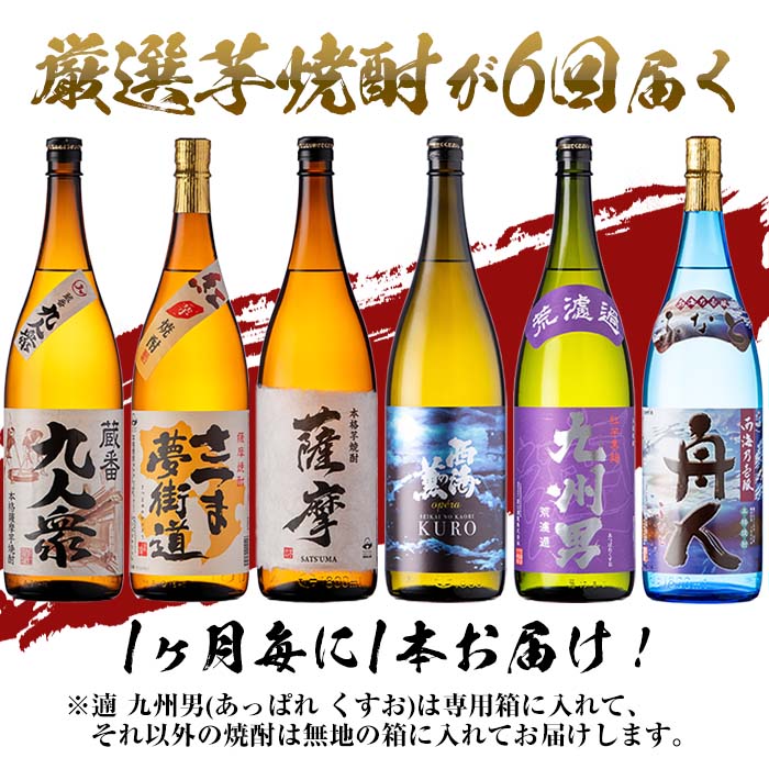 No.767 ＜定期便・全6回(連続)＞南国酒造の厳選芋焼酎定期便B