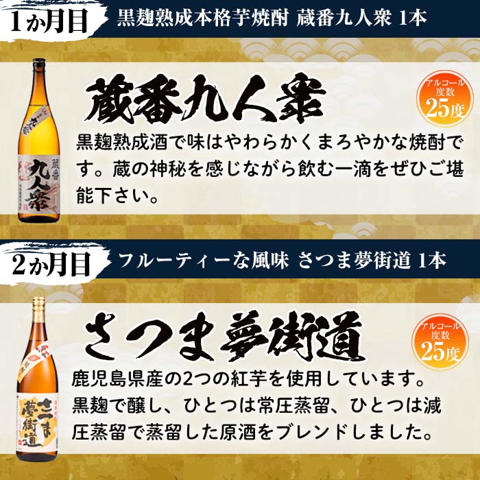 No.767 ＜定期便・全6回(連続)＞南国酒造の厳選芋焼酎定期便B
