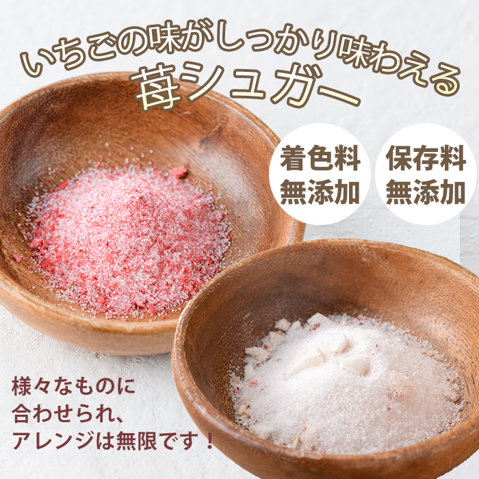 No.881 紅白苺のシュガー(60g×2瓶)とフリーズドライ(10g×1袋) 