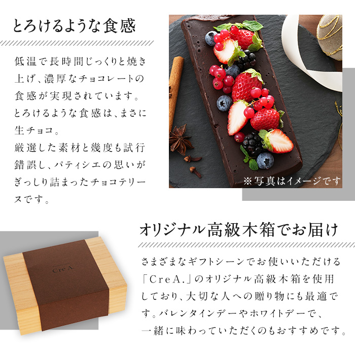 No.1209 天使の誘惑使用！誘惑のチョコテリーヌ(1個) 350g 国産