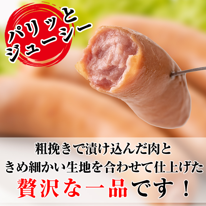 No.1149 鹿児島県産！黒豚フランクフルト(計3.2kg・4本入×10袋)