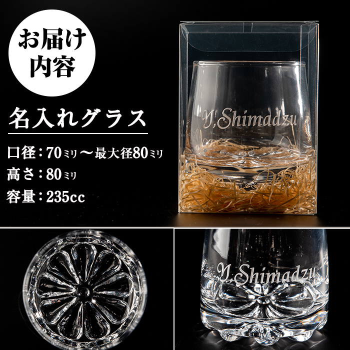 No.660 サンドブラスト技法による名入れグラス(1個)【北野産