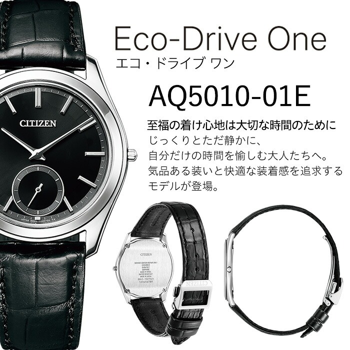 No.836 CITIZEN腕時計「エコ・ドライブワン」(AQ5010-01E)日本製 CI
