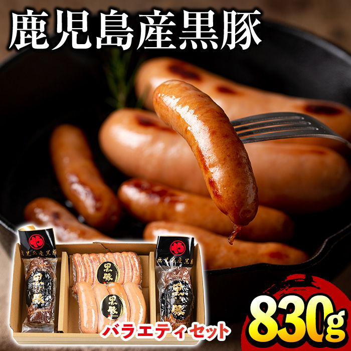 No.403 鹿児島県産黒豚肉使用！黒豚バラエティ詰め合わせ(3