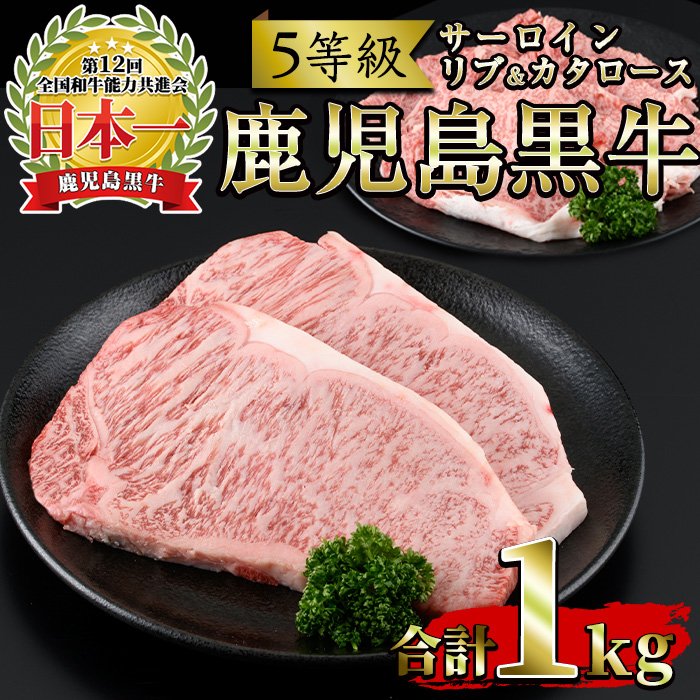 No.347 ＜肉質等級5等級＞(E-301)鹿児島黒牛サーロインステー