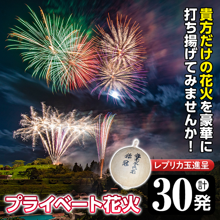 No.669 《数量限定》プライベート花火(計30発・レプリカ玉進