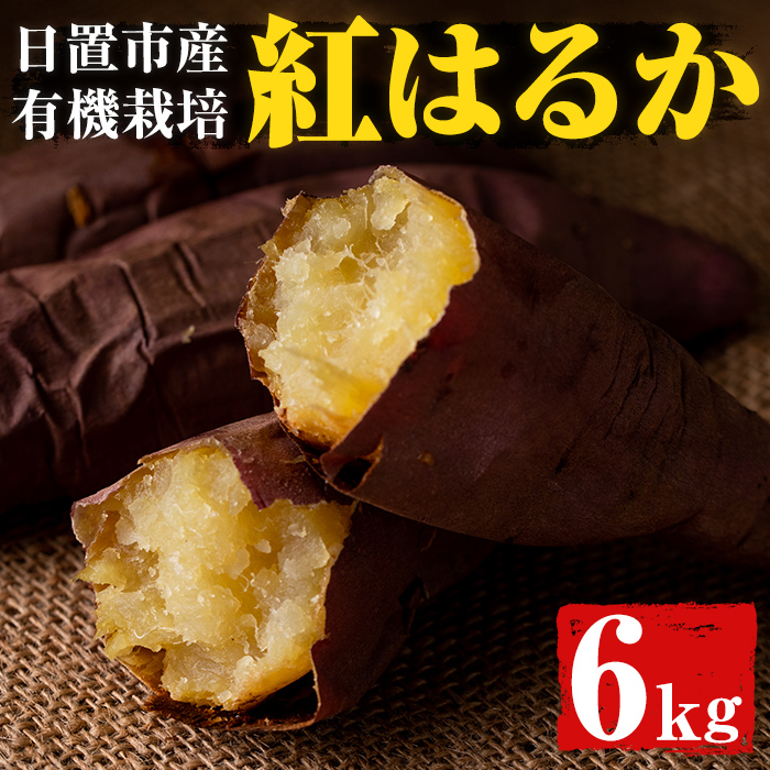 No.452 鹿児島県産！日置市の有機さつま芋紅はるか(6kg)国産