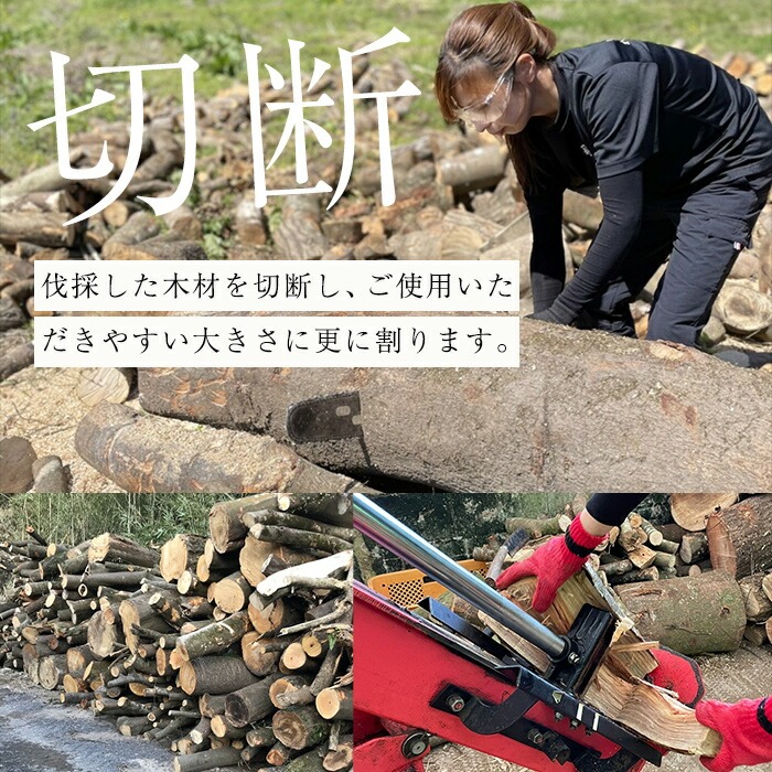 広葉樹のミックス乾燥薪(約20kg) 【薪屋 薪の助】A303-v03