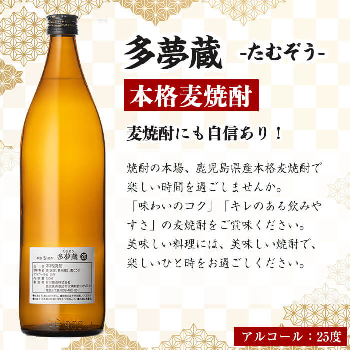 ＜ギフト用！＞オリジナルラベルを作って貼れる！本格麦焼酎セット(900ml×2本・計1800ml / ラベル4枚と熨斗付) 麦焼酎 お酒 オリジナル【岩川醸造】A742