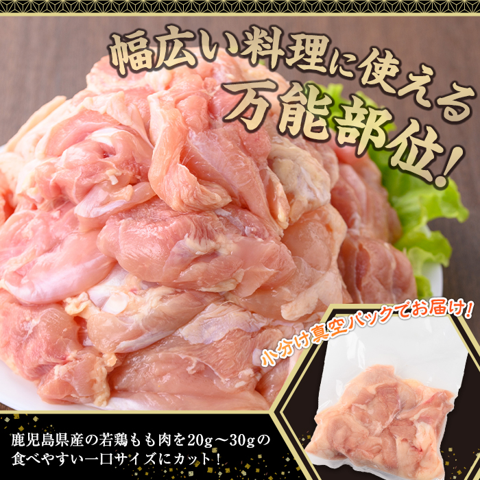 鹿児島県産若鶏もも肉(計2.5kg・250g×10P)【株式会社羽根】A869