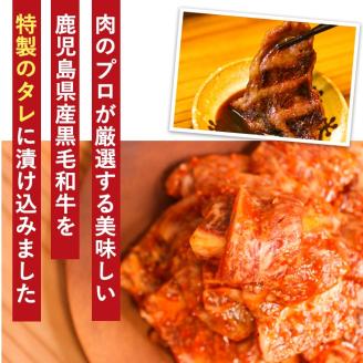 鹿児島県産黒毛和牛500g(特製タレ漬け)【アグリおおすみ】A287-v01