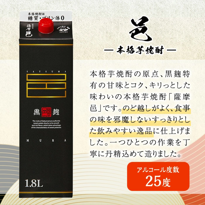 岩川醸造飲み比べ1800mlパック12本セット(6種・計12本)【大隅家】 D24-v03
