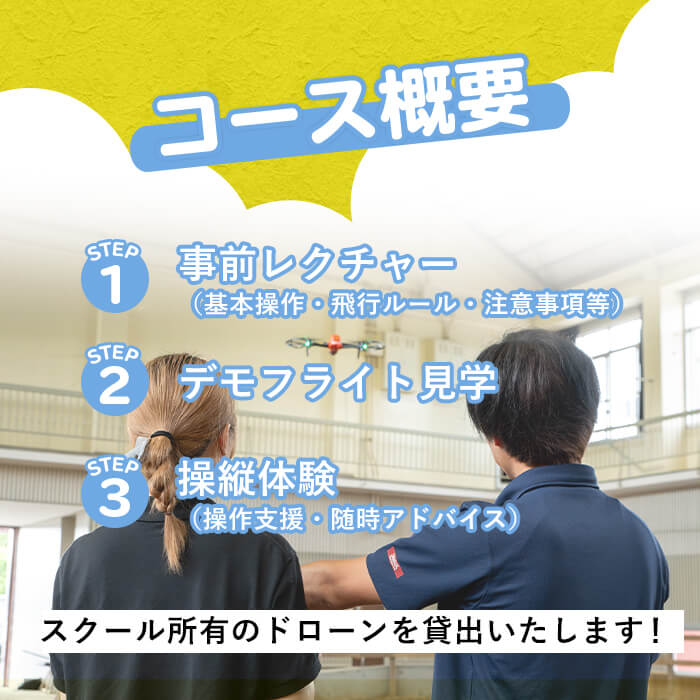 【操縦体験】ドローンを飛ばしてみよう！（2名・2時間コース）体験 ドローン 体験チケット【内山測量設計】D38