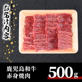 鹿児島和牛赤身焼肉(500g)【居食肉】A450-v01