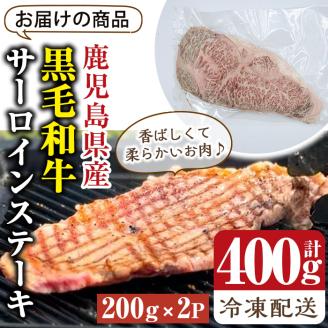 鹿児島県産 A5等級 黒毛和牛 サーロインステーキ (200g×2P・計400g) 国産 牛肉 ステーキ【アグリおおすみ】B155-v01