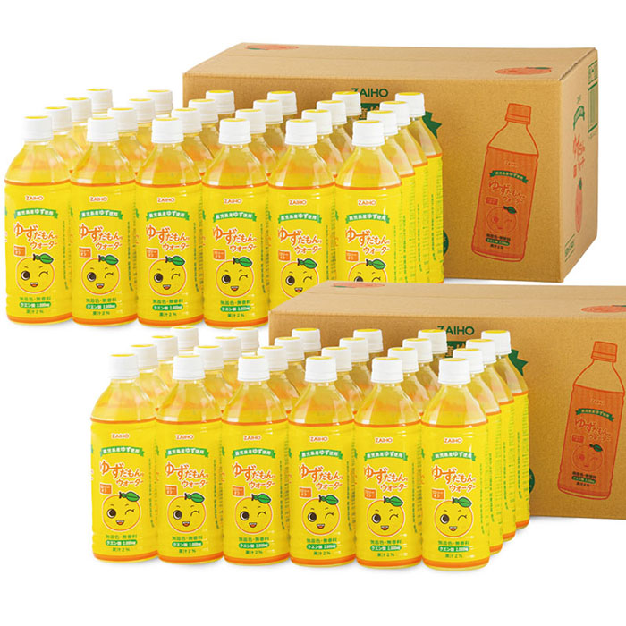 ゆずだもん。ウォーター(500ml×48本、ペットボトル)【株式会社財宝】A424-v01