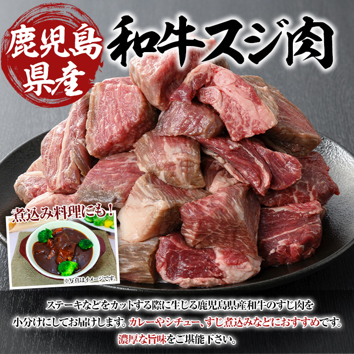 鹿児島県産和牛スジ肉 計750g(250g×3P) 鹿児島県産 和牛 スジ【ビーフ倉薗】A801 【計750g・250g×3P】
