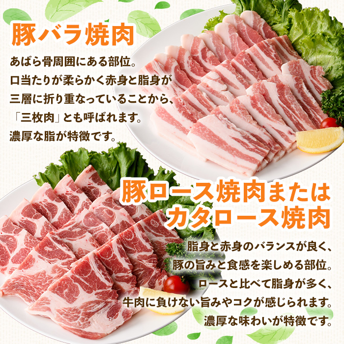 鹿児島県産豚バラエティー焼肉セット(合計3.2kg) 豚肉 焼肉 セット【ハピネス】A932