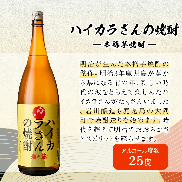 曽於市から「のんべぇ」へ！芋焼酎6本セットB・小瓶１本付  【大隅家】 C20-v01