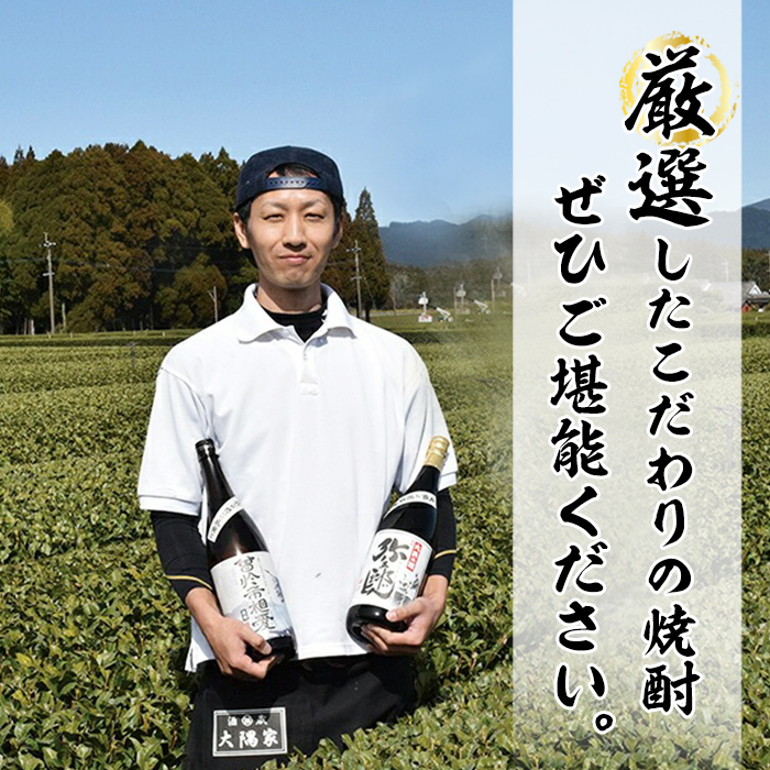 岩川醸造 本格麦焼酎 飲み比べ小瓶×3本！(麦焼酎の邑 900ml、ど真ん中・鬼嫁 各720ml)【大隅家】A329-v01