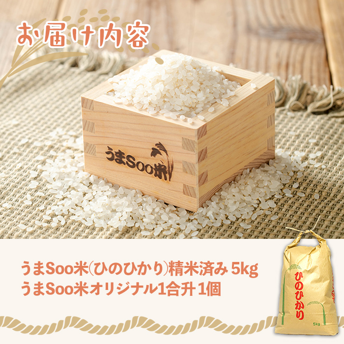 ＜先行予約受付中！＞柏木さんこだわりのうまSoo米(5kg) お米 精米済み 常温【曽於市観光協会】A587