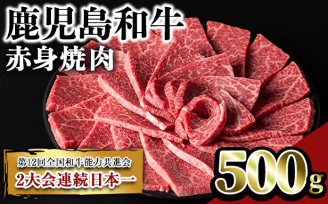 鹿児島和牛赤身焼肉(500g)【居食肉】A450-v01