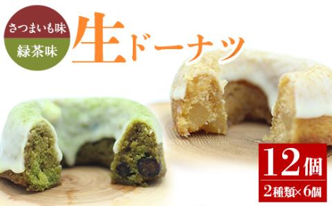 人気菓子店のしっとり生ドーナツセット（2種類×6個・計12個）【アグリおおすみ】A317-v01