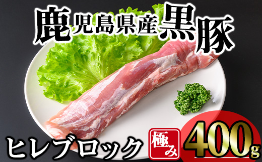 ＜内容量が選べる！＞かごしま味わい黒豚 極みヒレ肉 (400g)【KNOT】 A616 400g