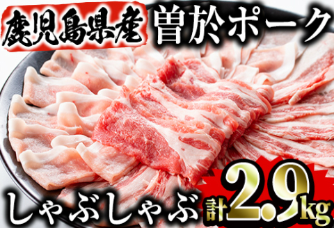 鹿児島県曽於市産 曽於ポークしゃぶセット2.9kg [Rana]A171-v01