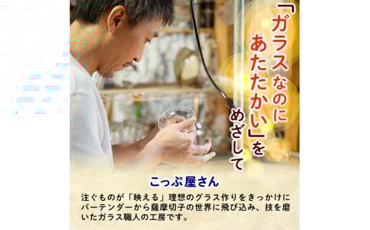 D-028 桜島グラス【こっぷ屋さん】